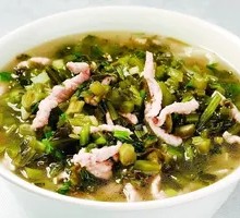 Vegetable and Pork Noodle Soup