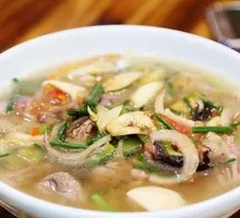 Pig's Liver Noodles with Pig's Skin