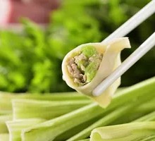 Handmade Celery and Pork Dumplings
