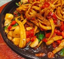 Grilled Squid on Iron Plate