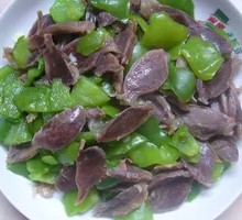 Green Pepper Duck Gizzard Rice Bowl
