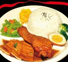 Braised Chicken Leg Rice