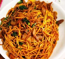 Pork Liver and Pork Shreds Fried Noodles