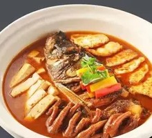 Sturgeon Fish Head with Pancake