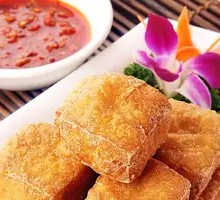 Golden Stinky Tofu Skewers