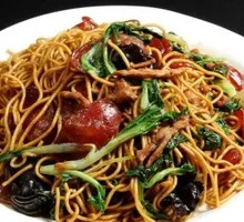 Three Delicacies Stir-Fried Noodles