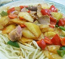 Beef and Potato Noodles