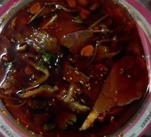 Spicy Sichuan Beef and Ox Tripe in Sour Soup