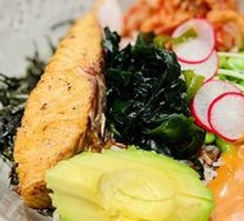 Pan-Seared Salmon with Japanese Bowl