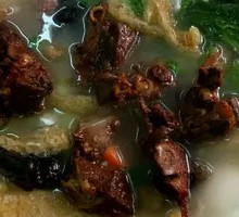 Pig's Skin Sausage and Pork Ribs