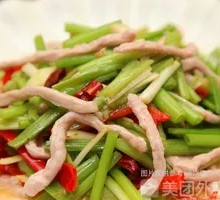 Celery and Tofu Skin Shredded Pork