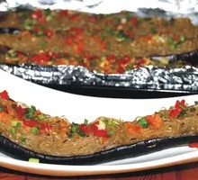 Garlic Mashed Eggplant with Vermicelli