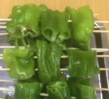 Green Pepper Skewers