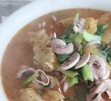 Pig Kidney Noodle with Pig Skin Cake