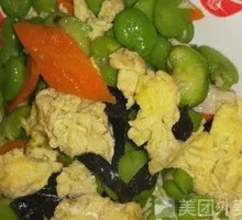 Fava Bean and Egg Stir-fry