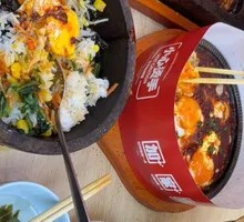 Stone Plate Egg and Tofu Combo