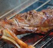 Charcoal-Grilled Lamb Leg