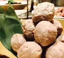 Beef tendon meatballs