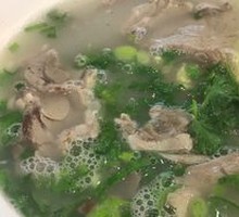 Mutton Head Noodle and Cabbage Soup