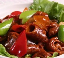 Pork Kidney and Intestine Stir-fry