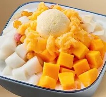 Coconut Milk Mango Ice Taro Balls