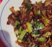 Stir-fried Garlic Shoots with Preserved Pork