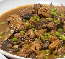 Stewed Chicken with Green Soybeans