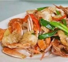 Stir-Fried Crab with Ginger and Scallions