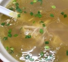Chicken and Chicken Gizzard Noodle Soup