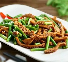 Garlic Shoot Beef Tripe