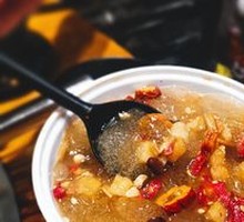 Rose Glutinous Rice Balls with Ice Jelly