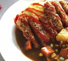 Golden Pork Cutlet Curry Rice