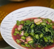 Sautéed Amaranth with Garlic and Doubanjiang