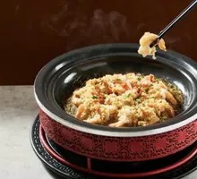 Steamed and Baked Prawn with Tail