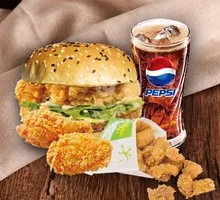 Double Burger Spicy Wings Meal