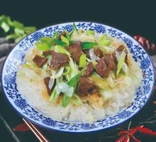 Scallion Beef Rice Bowl