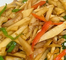 Salted Pork and Bamboo Shoots Stir-fry