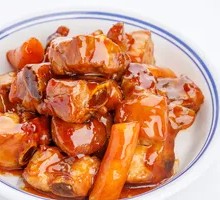 Braised Pork Ribs with Rice Cake