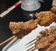 Lamb Skewers in Naan