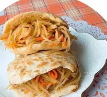 Potato Shreds in Flatbread