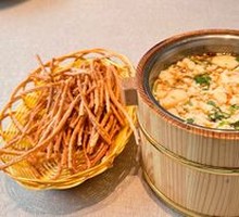 Tofu Puffs with Fried Dough Strips