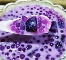 Purple Sweet Potato Sago Dessert