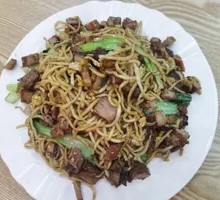 Meat and Egg Fried Noodles
