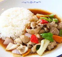 Braised Pork Intestine Rice Bowl