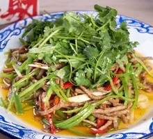 Cilantro and Young Ginger Beef Strips