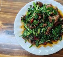 Stir-Fried Chicken Offal with Leeks