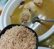 Old Hen Chicken Soup with Fried Dough Noodles