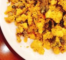 Duck Egg Yolk Baked Fresh Mushrooms