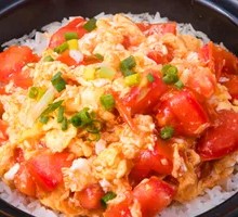 Tomato and Egg Rice Bowl