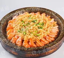 Grilled Garlic Shrimp on Stone Plate